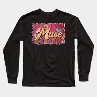 Classic Muse Personalized Flowers Proud Name Long Sleeve T-Shirt